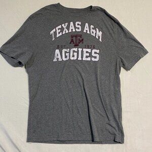 Fanatics Texas A&M Aggies Unisex L Gray Pullover Football T-Shirt Heather